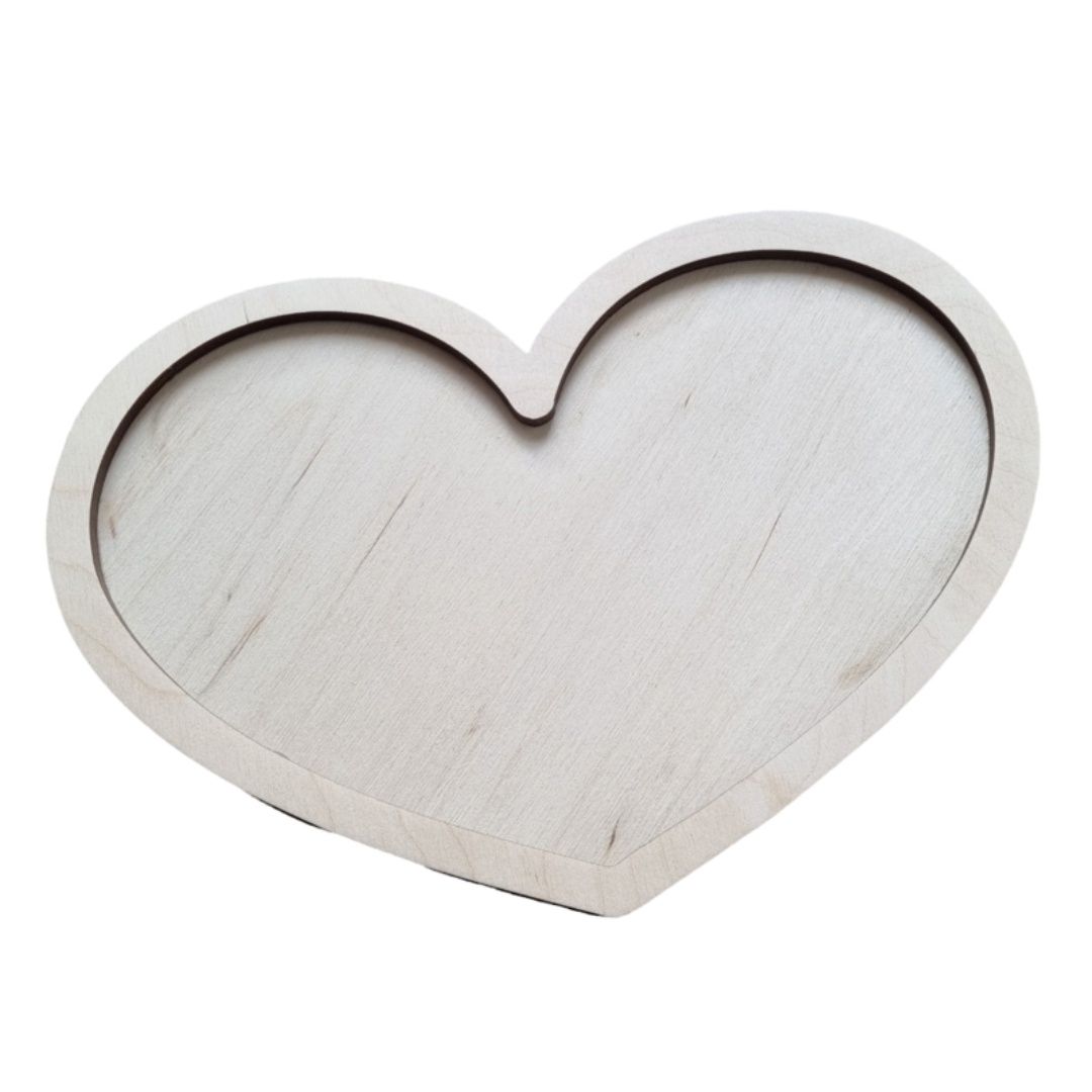 Vulvorm / speel tray hart