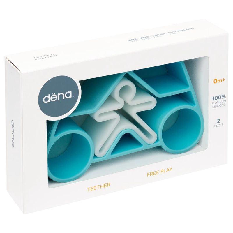 Pastel blue kid + car