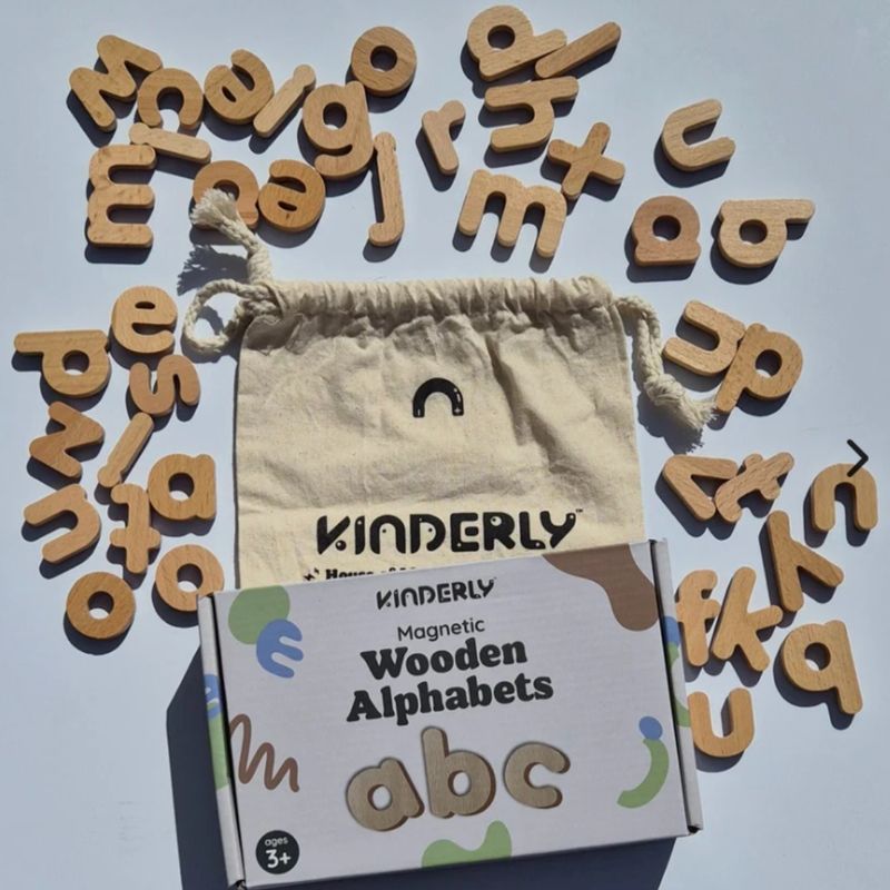 Kinderly Magnetische houten alfabet