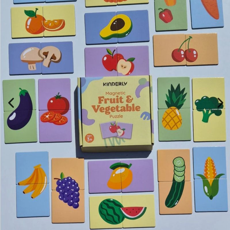 Kinderly magnetische fruit &amp; vegetable puzzel