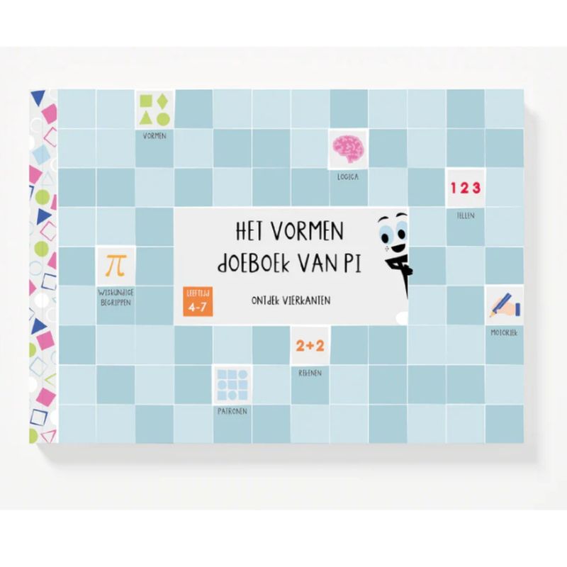 GrandPi Het vormen doeboek van Pi ontdek vierkanten