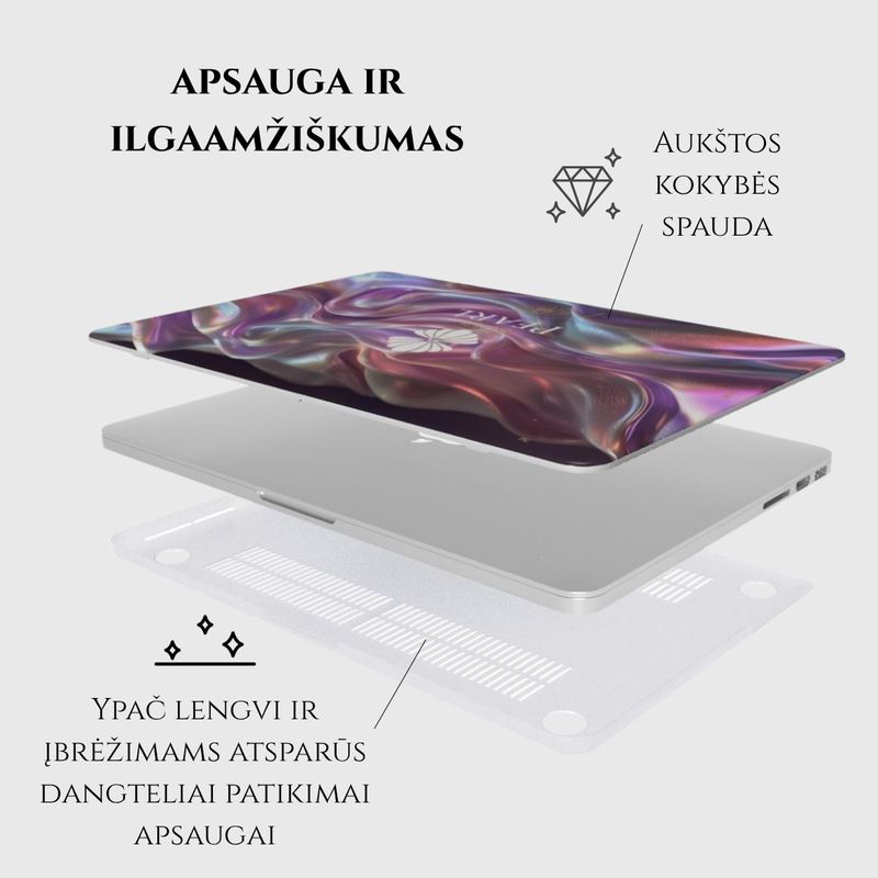 Cosmic Flow Code MacBook kompiuterio dėklas