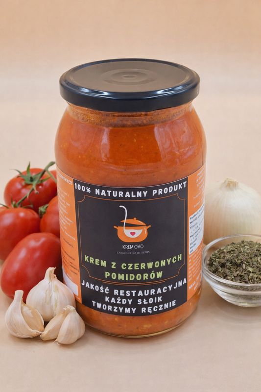 KREM Z CZERWONYCH POMIDORÓW SŁOIK 860ML