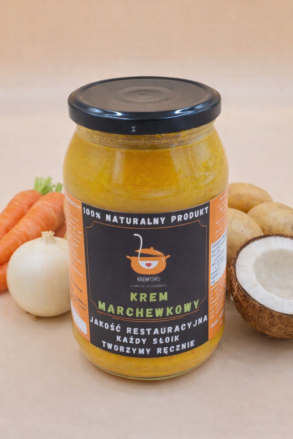 KREM MARCHEWKOWY SŁOIK 860ML