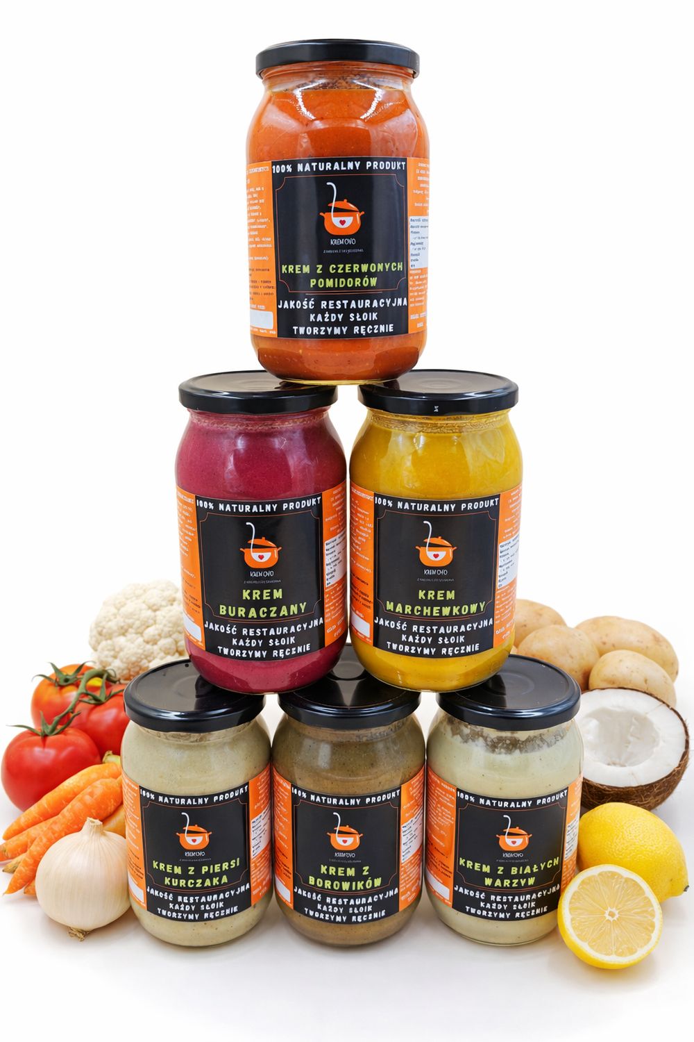 PROMOCYJNY ZESTAW 6 ZUP KREM (6 x SŁOIK 860ML) - OSZCZĘDZASZ 10%