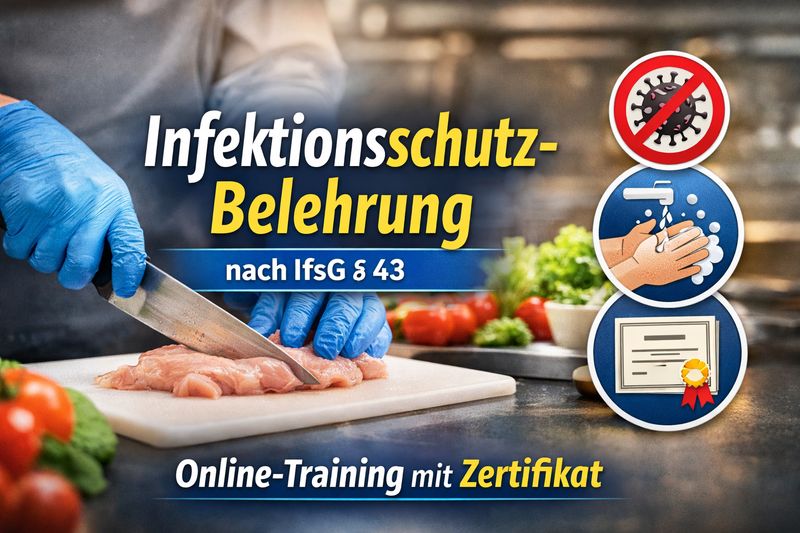 Infektionsschutzbelehrung (IfSG §43) für Arbeitgeber