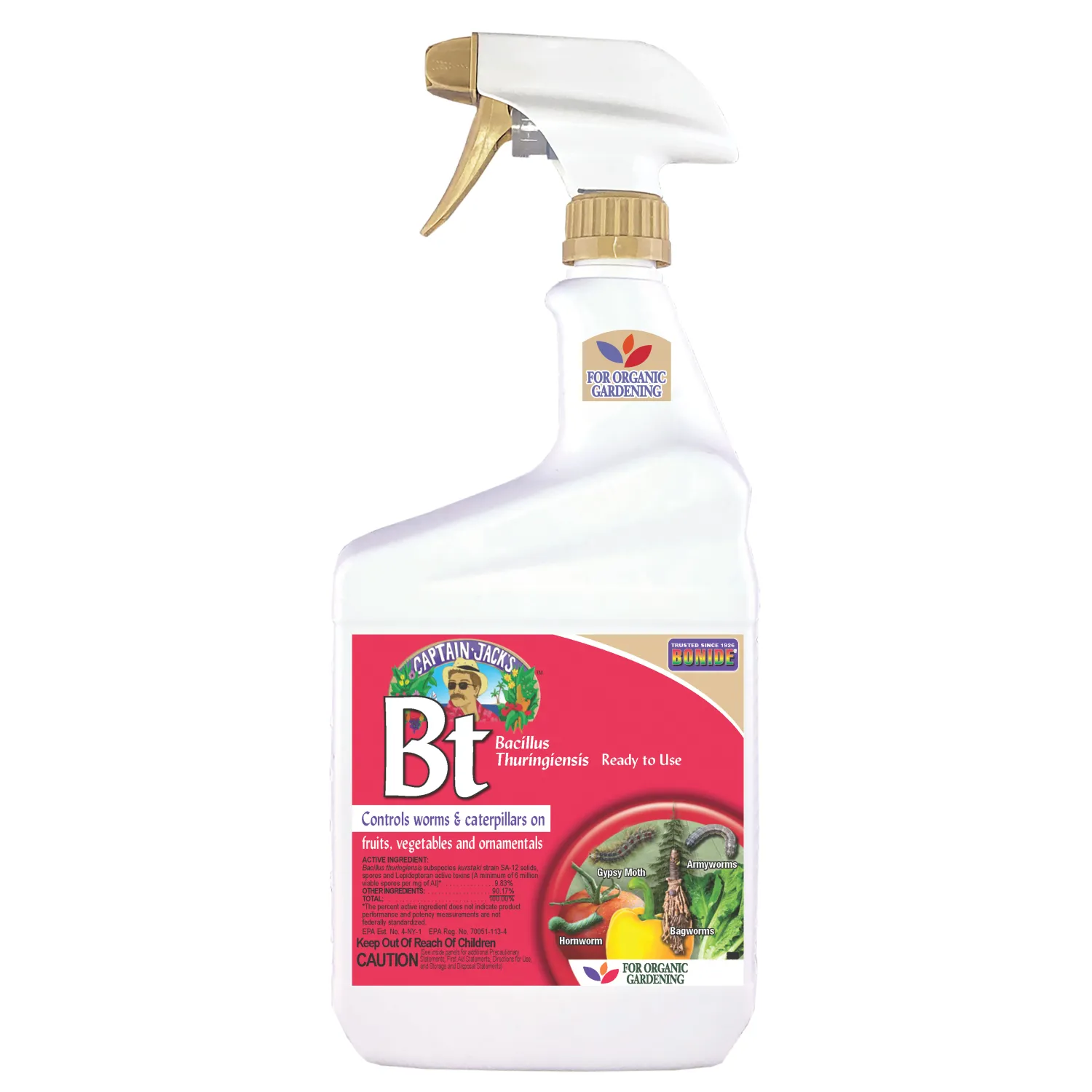 Bonide® Captain Jack’s™ BT Thuricide - 32oz (1qt) - Ready-to-Use