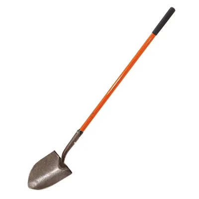 Contractor-Grade Shovel, Round Point With Fiberglass Handle