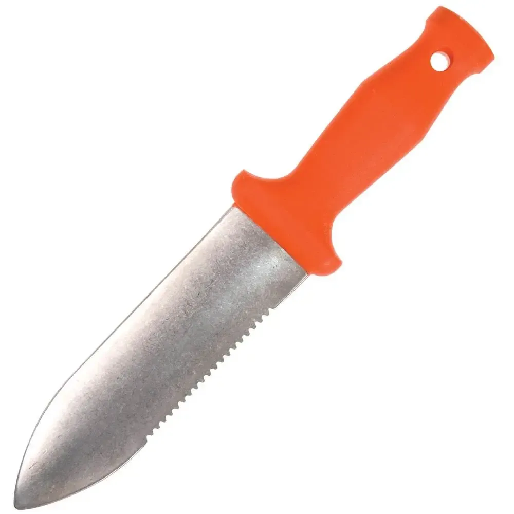 Classic Stainless Steel Soil Knife with 6in Dual-Edged Blade