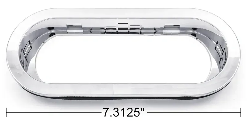 213296 FLANGE CHROME FLAT OBLONG
