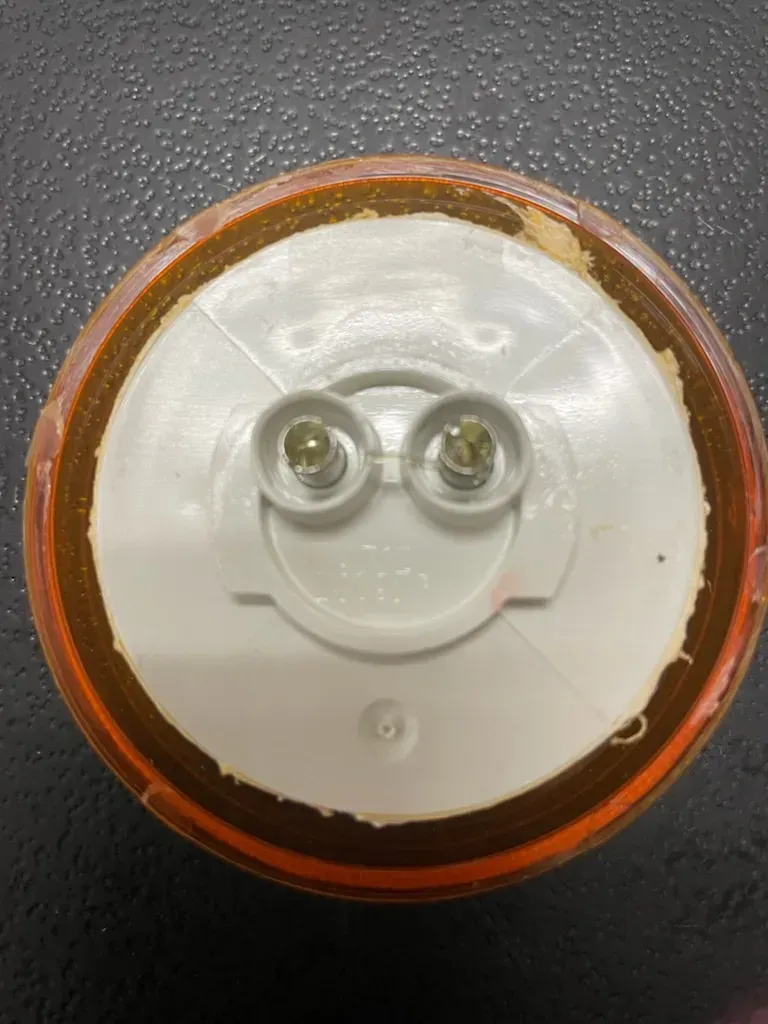 143109 LIGHT YELLOW LED 2.5 CLEAR MARKER GROTE