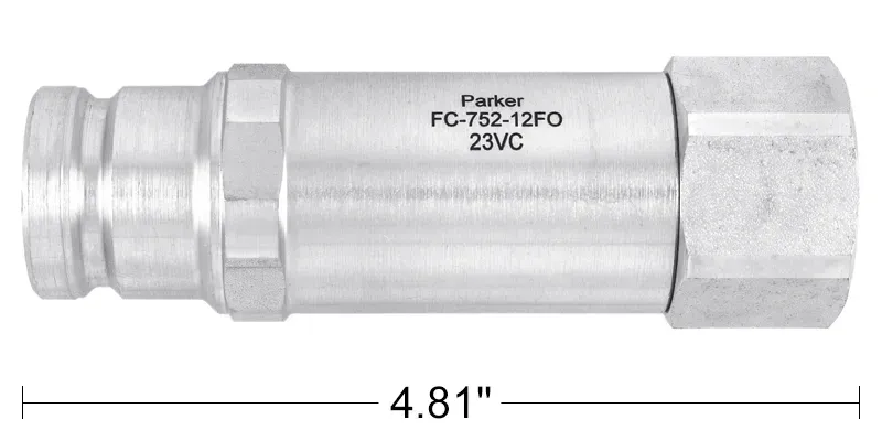 105479 COUPLER FLAT FACE MALE NOSE
