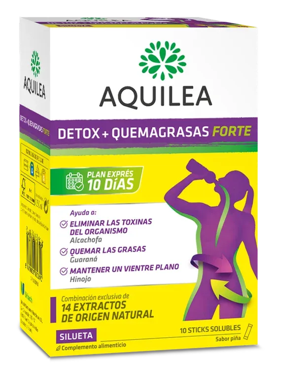 AQUILEA DETOX+QUEMAGRASAS FORTE 10 STICKS