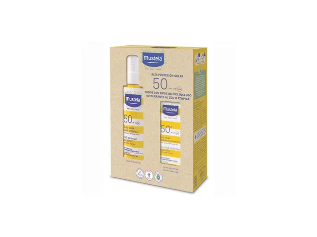 MUSTELA PACK SOLAR SPF 50+ Spray corporal 200mL+Crema facial 40mL