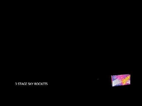 3 Stage Sky Rockets (12pk)