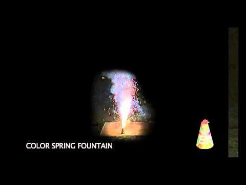 Color Spring Fountain 4pk