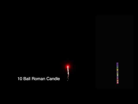 10 Ball Roman Candle 12pk