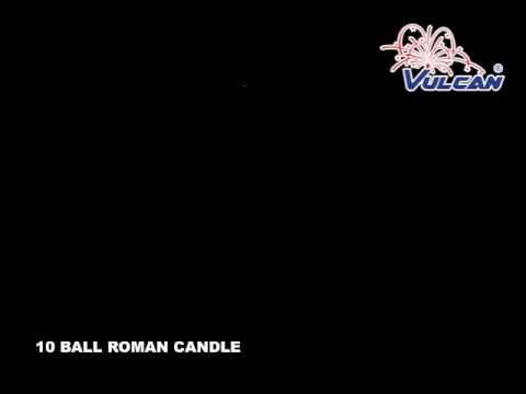 Vulcan 10 Ball Roman Candle 12pk