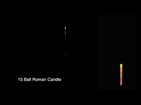 15 Ball Roman Candle 6pk