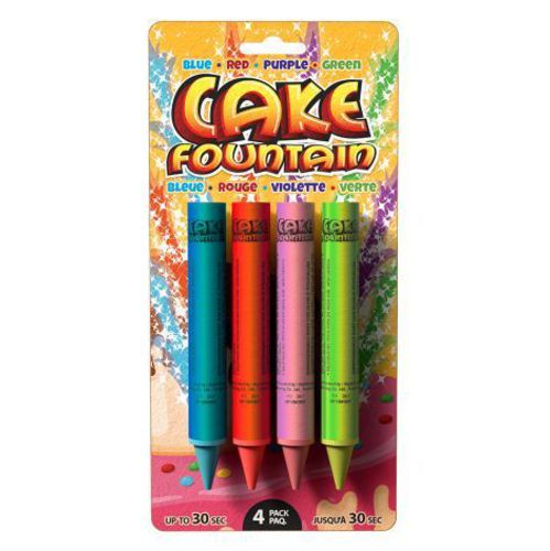 Multicolor Cake Fountain 4pk **New 2026**