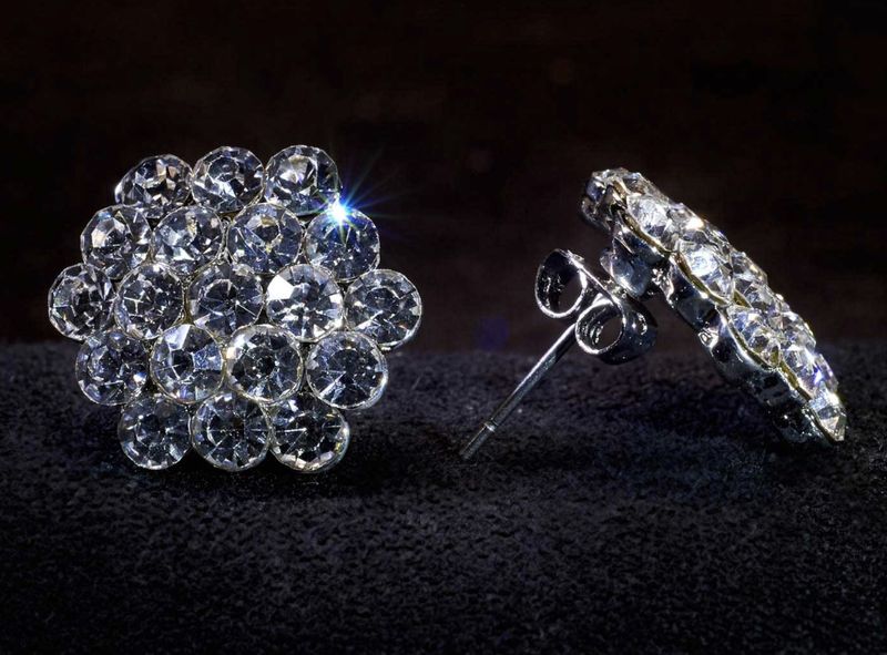 Crystal Cluster Earring