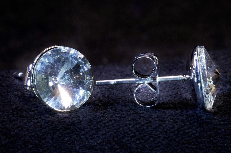 Crystal Dome Earring