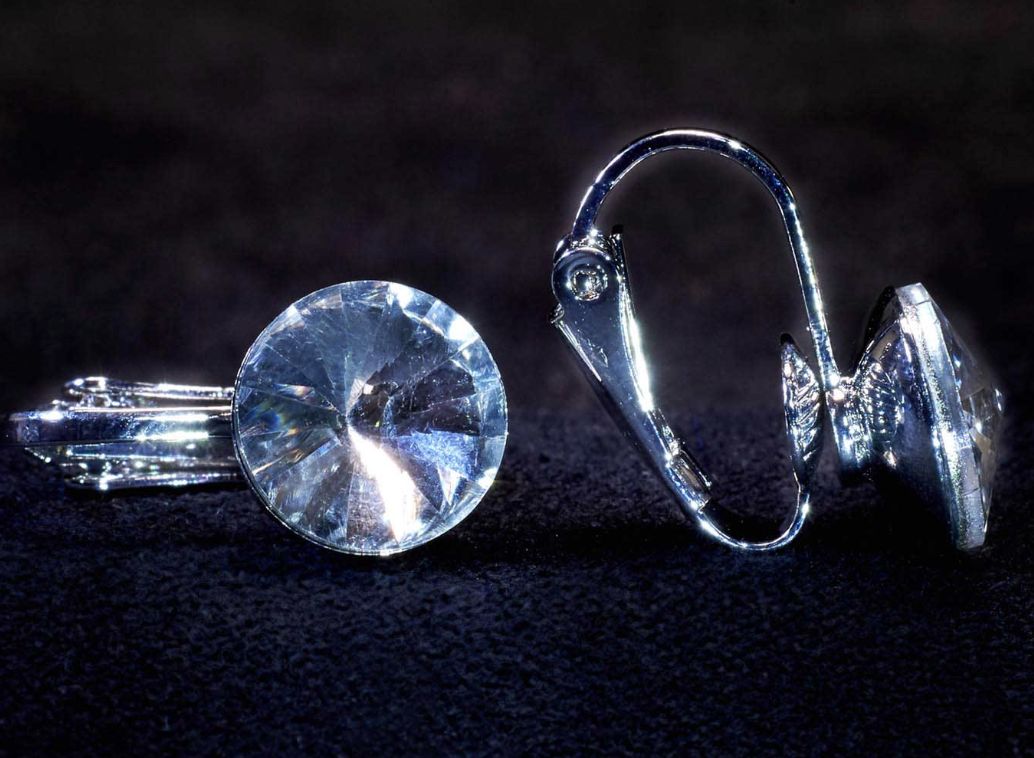 Crystal Stud Clip-on Earring