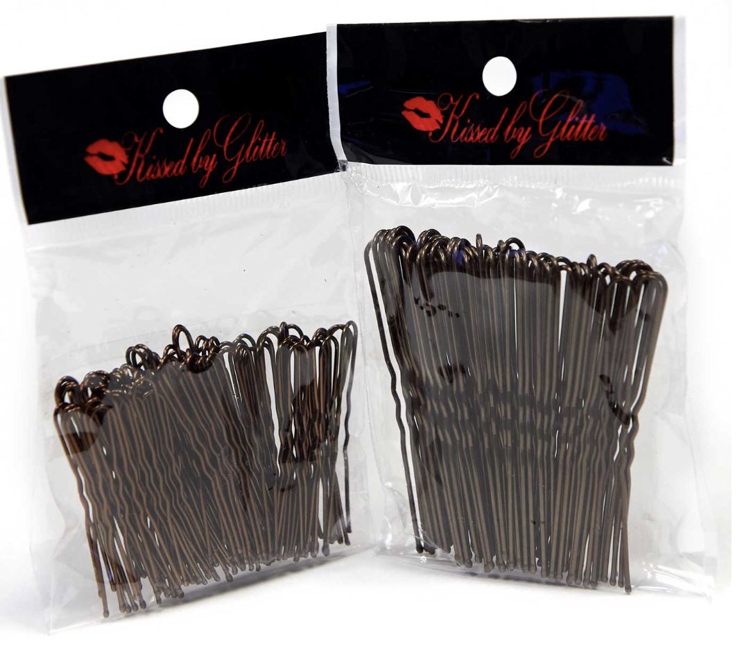 Brown Hair Pins - 60 in a pack