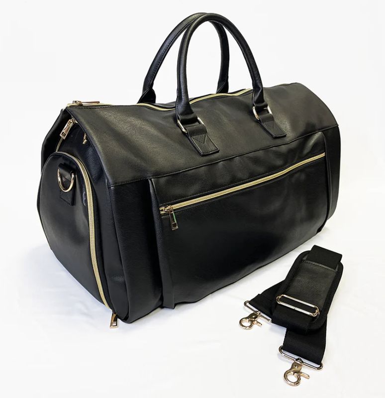 Duffle garment bag - BLACK
