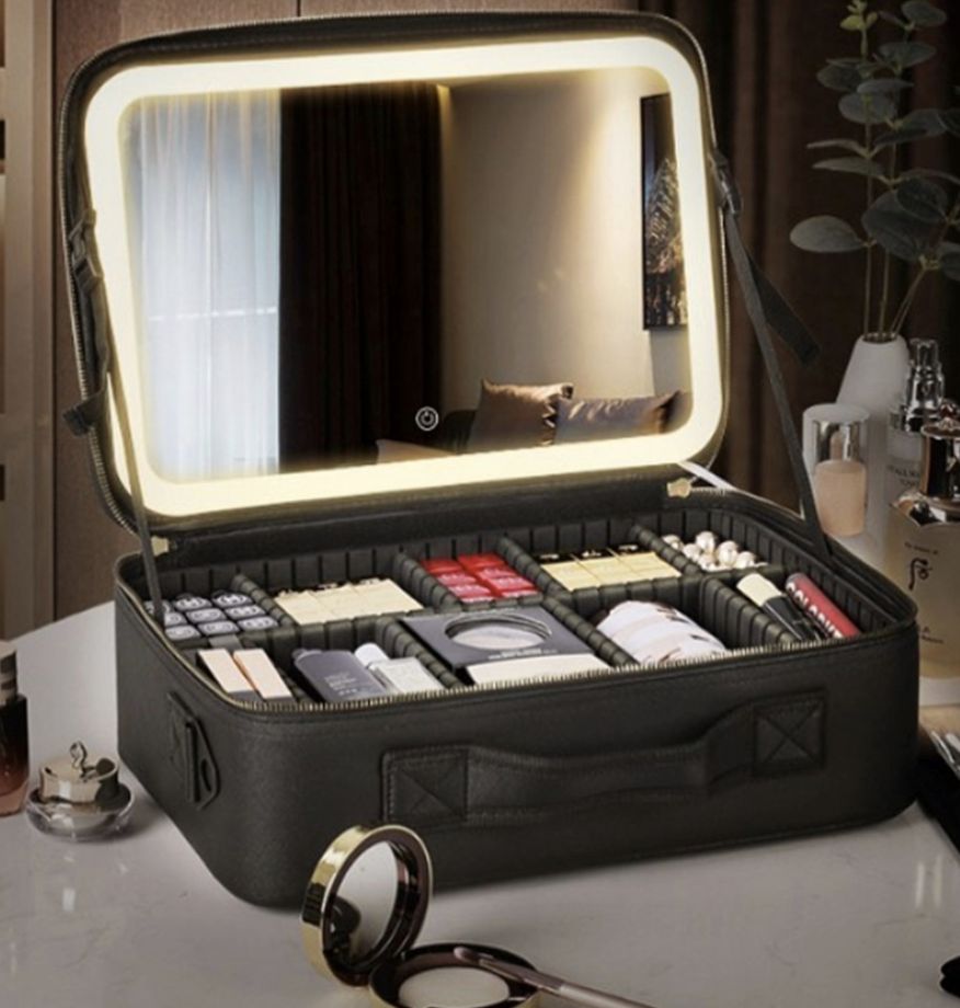 LED makeup box - BLACK