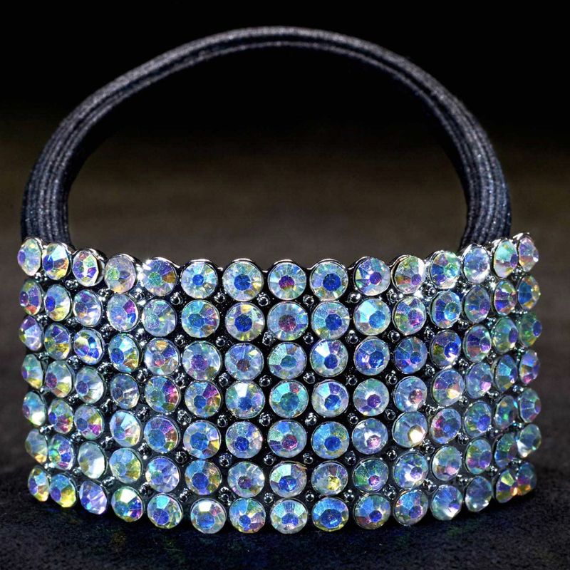 Iridescent crystal ponytail elastic - regular