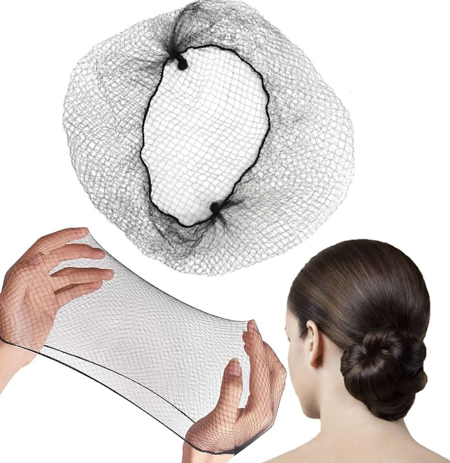 Black hair nets - 6 per pack