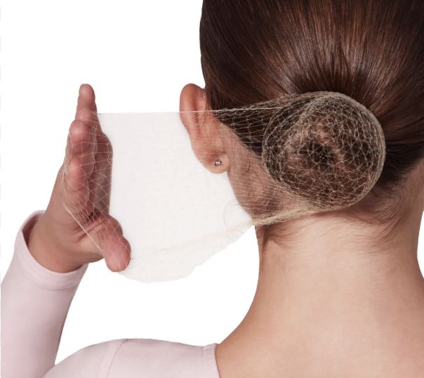 Light brown hair nets - 6 per pack