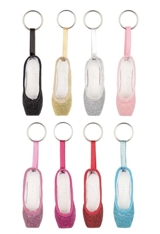 Glitter Pointe Shoe Key Chains