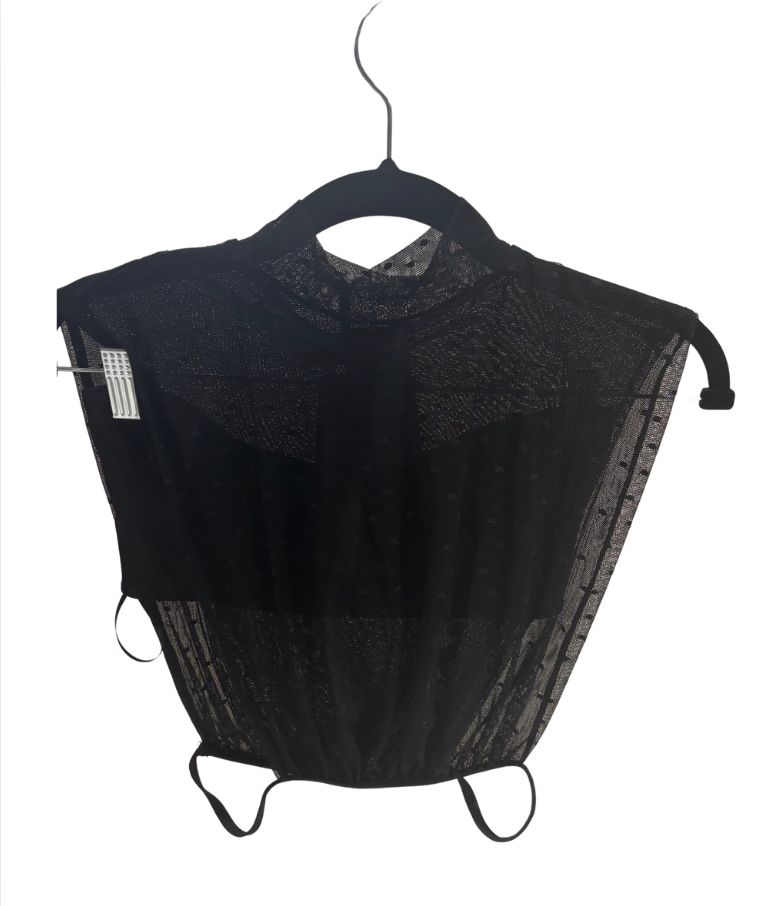 Mesh Bandeau Crop Top