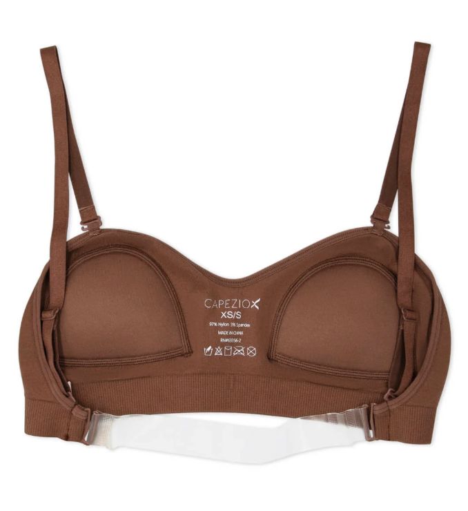 Clear Back Bandeau Bra