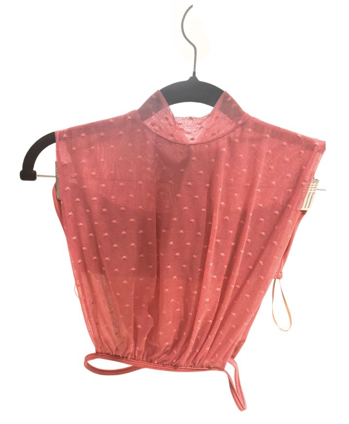 Mesh Bandeau Crop Top
