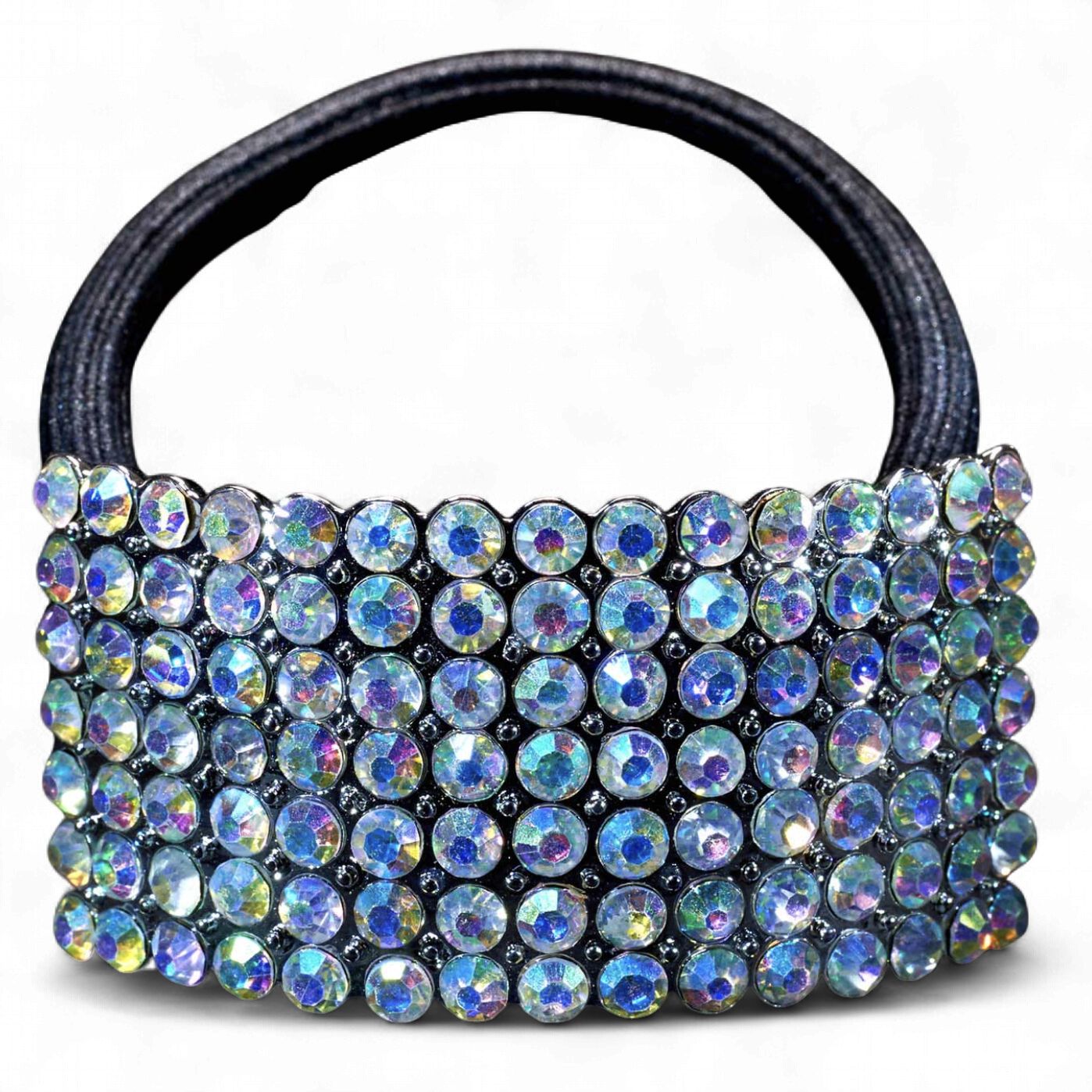 Iridescent crystal ponytail elastic - regular