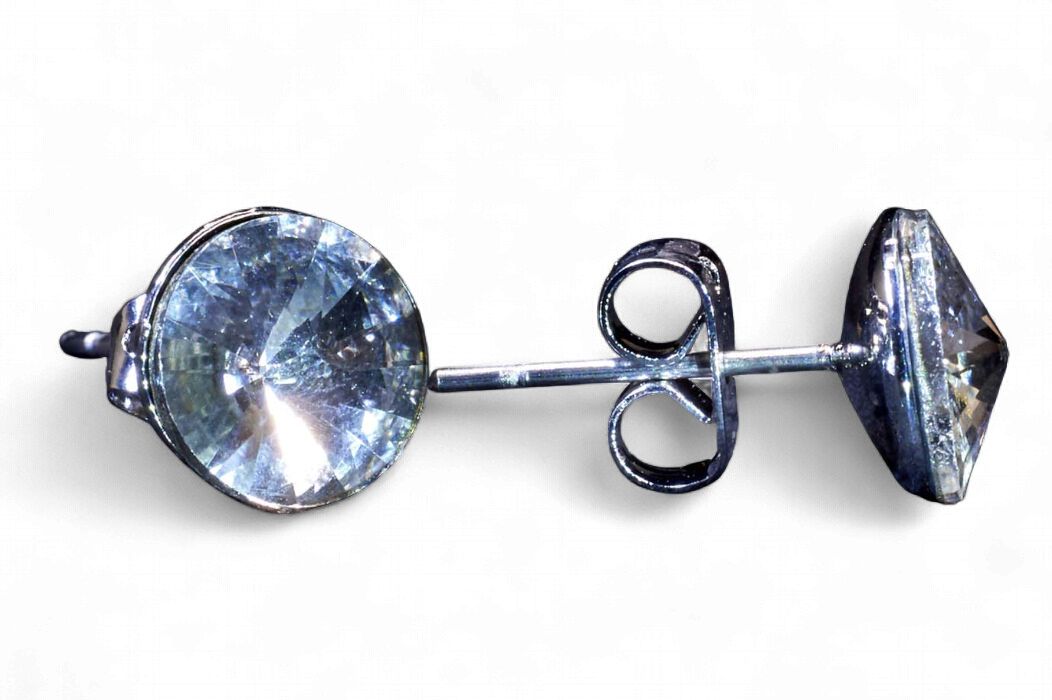 Small Crystal Dome Earring