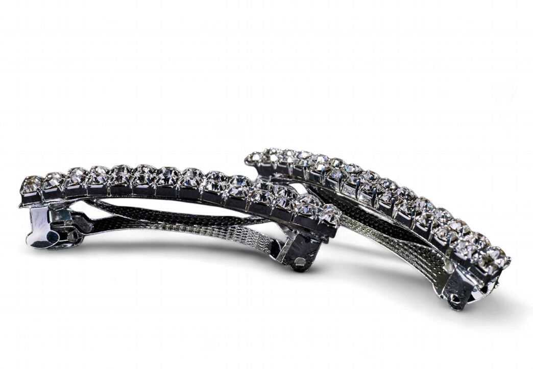 2 Row Crystal Barrette - 2 per pack