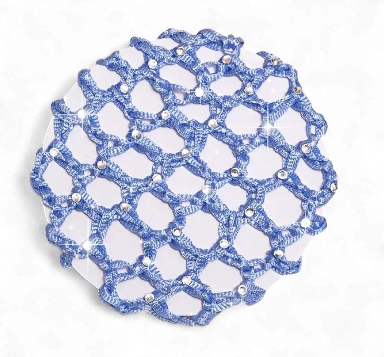 Bun Net Cover With Crystals