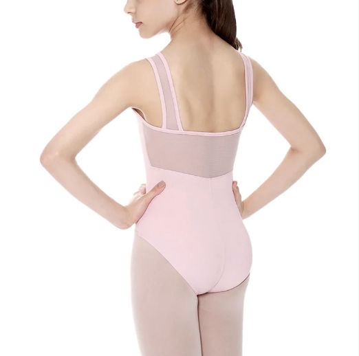 Half Mesh Back Tank Bodysuit - Sodanca SL-21