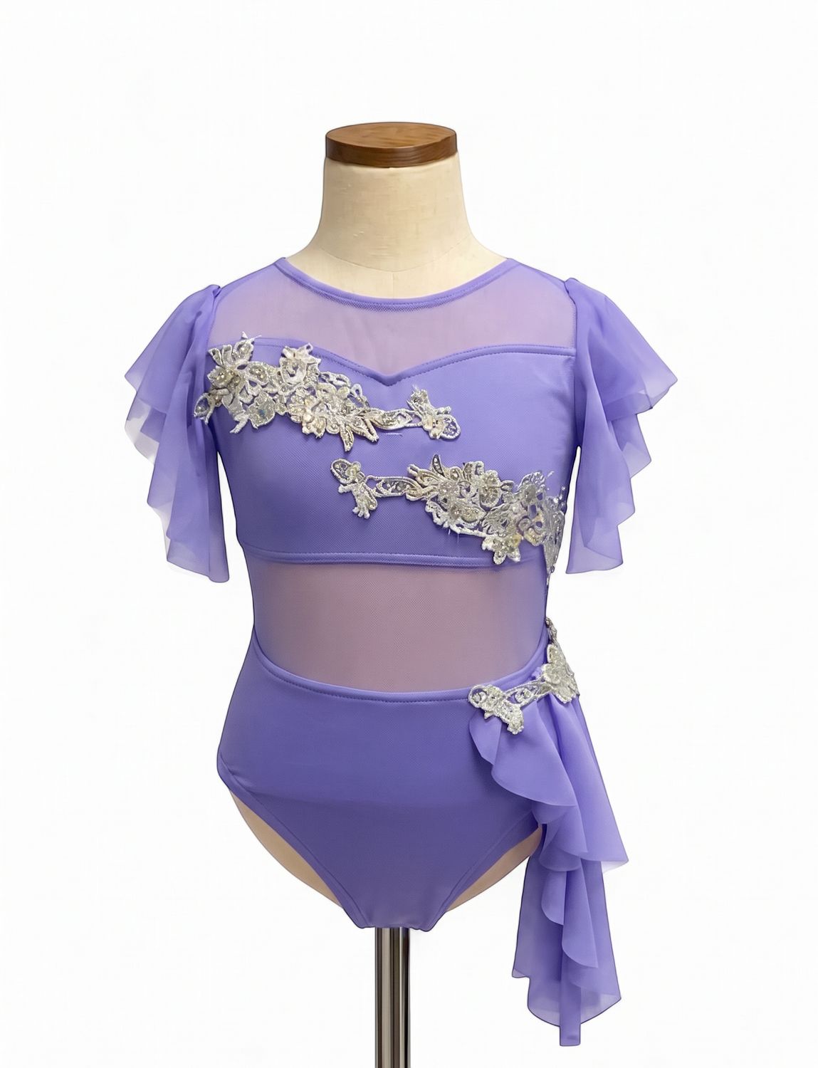 Ruffle Short Sleeve Bodysuit Lyrical Costume