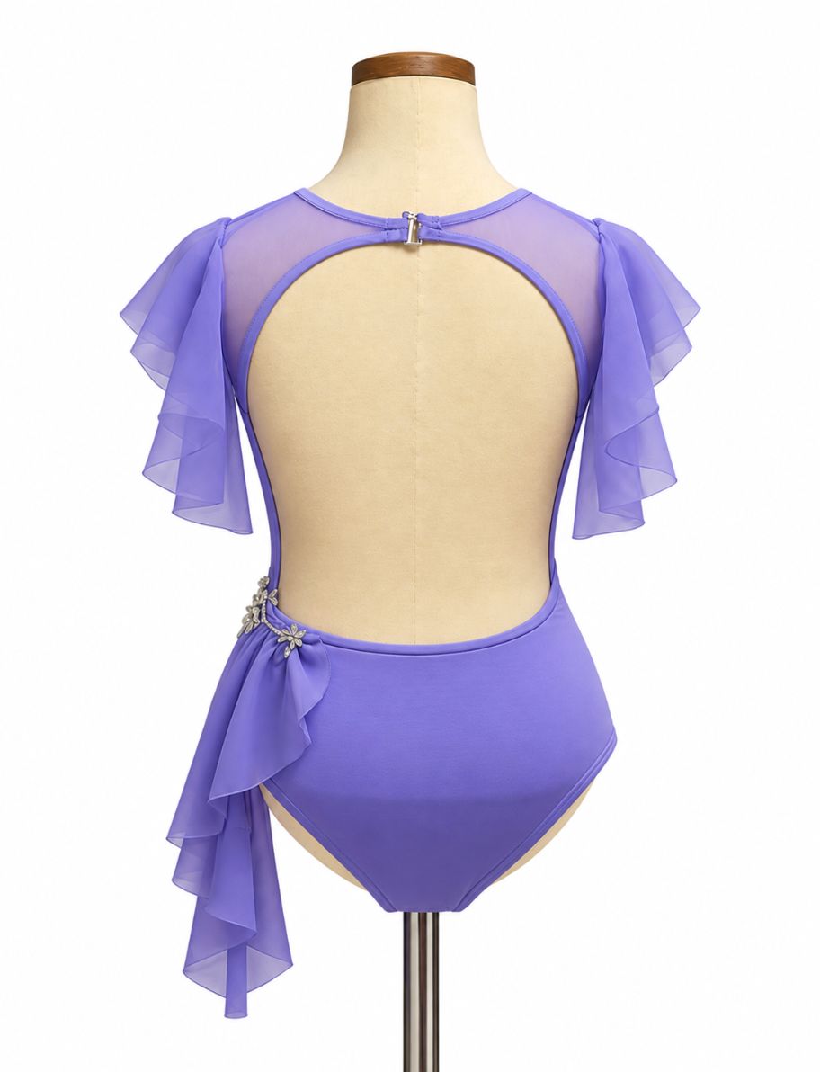 Ruffle Short Sleeve Bodysuit Lyrical Costume