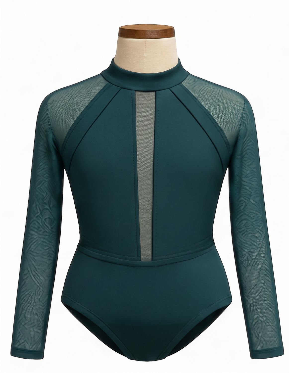 Mesh Long Sleeve Contemporary Bodysuit