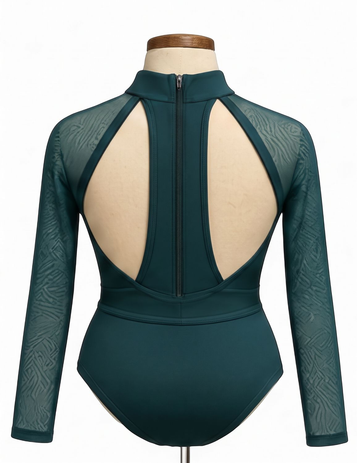 Mesh Long Sleeve Contemporary Bodysuit