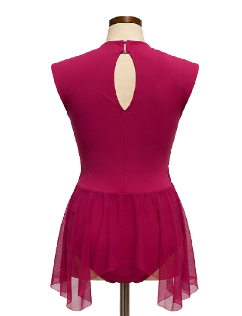 Pink Lyrical Bodysuit with Shoulder Pads