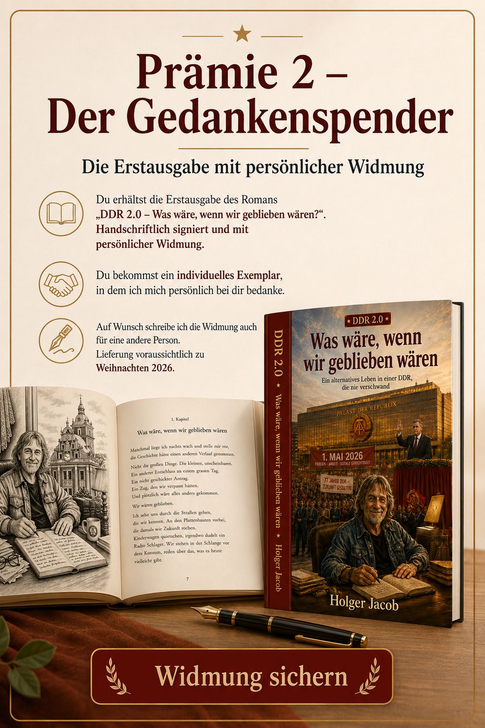 Prämie 2: Der Gedankenspender – Signierte Premium-Erstausgabe