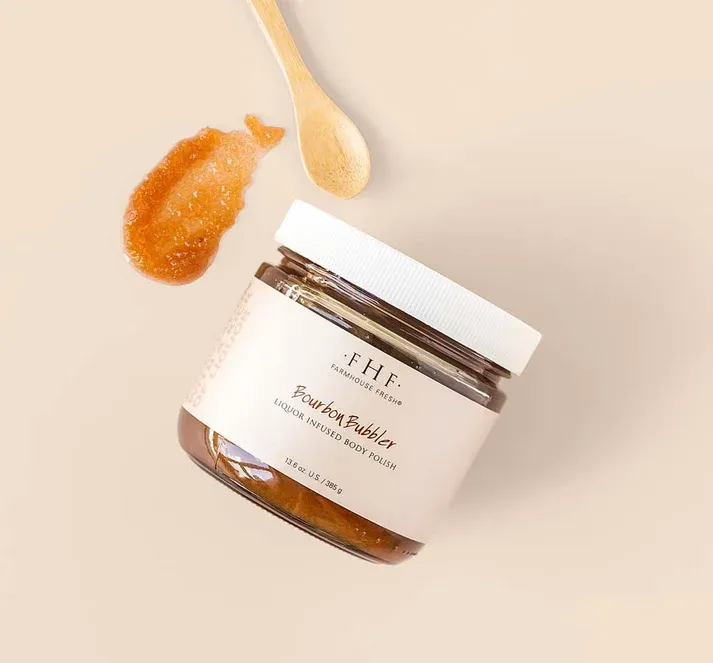 FHF Bourbon Bubbler Liquor Infused Body Polish