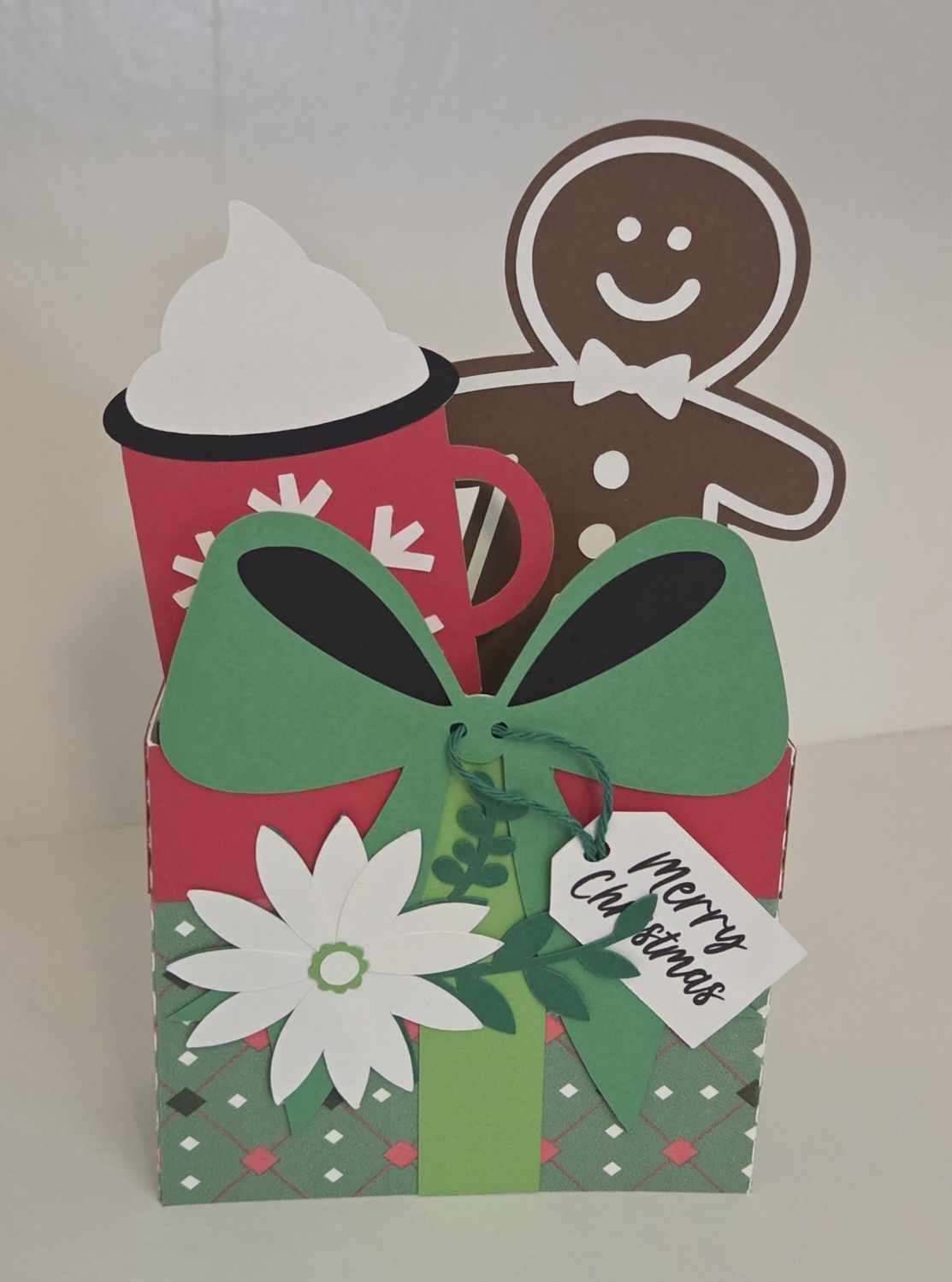 Gingerbread box card